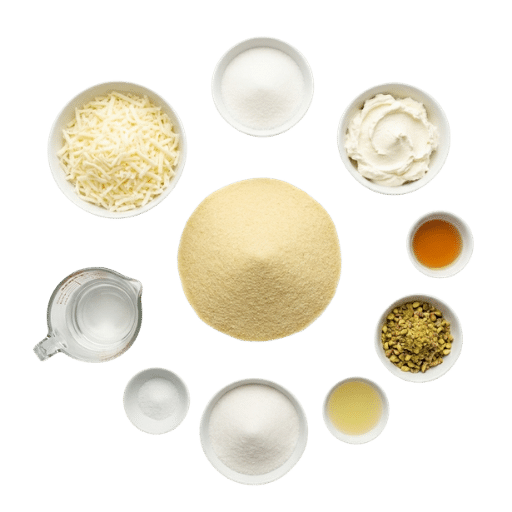 Ingrédients pour préparer la halawet el jibn syrienne