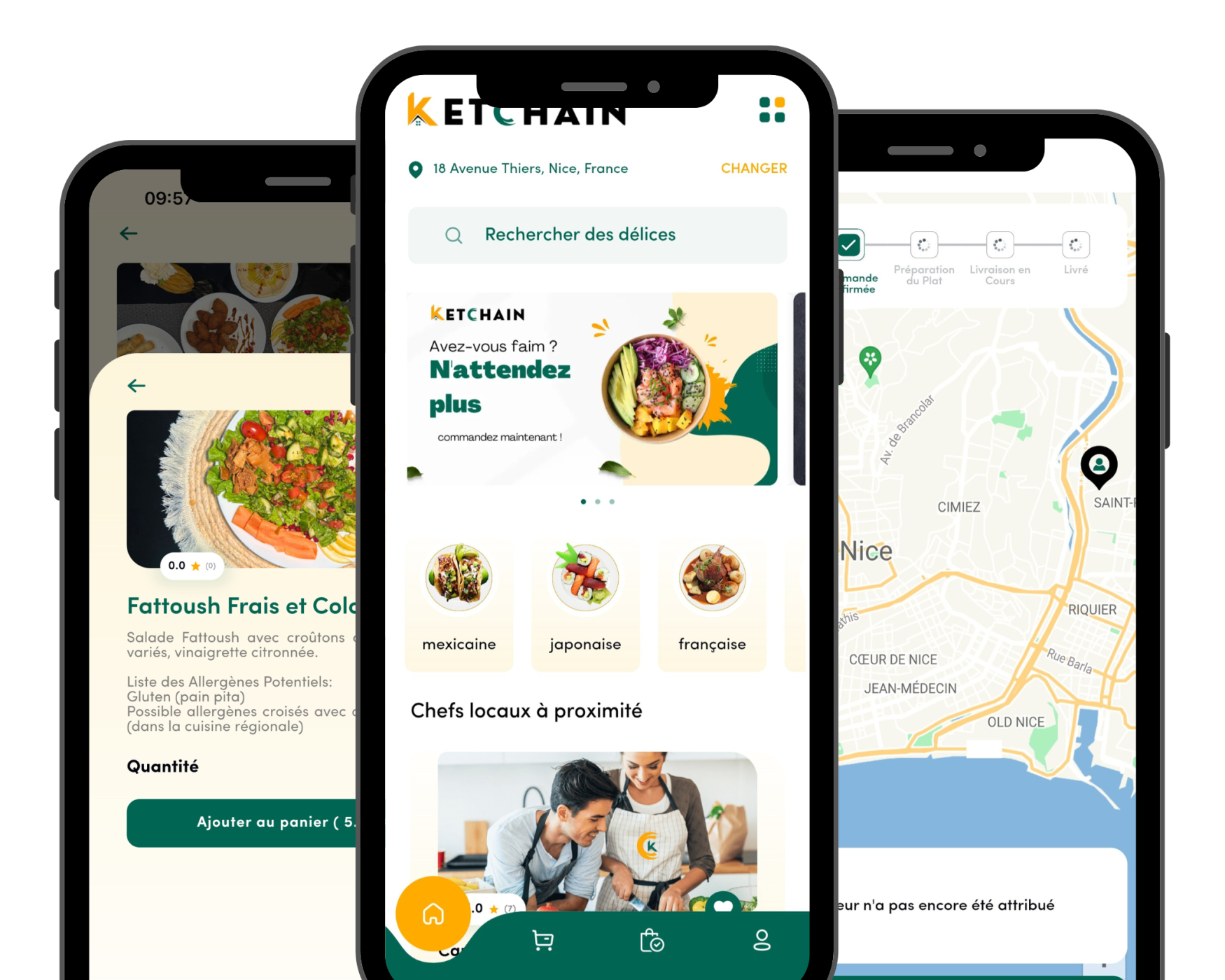 l'application ketchain - Télécharger l'application pour commander une pour une Livraison à domicile des repas fait maison